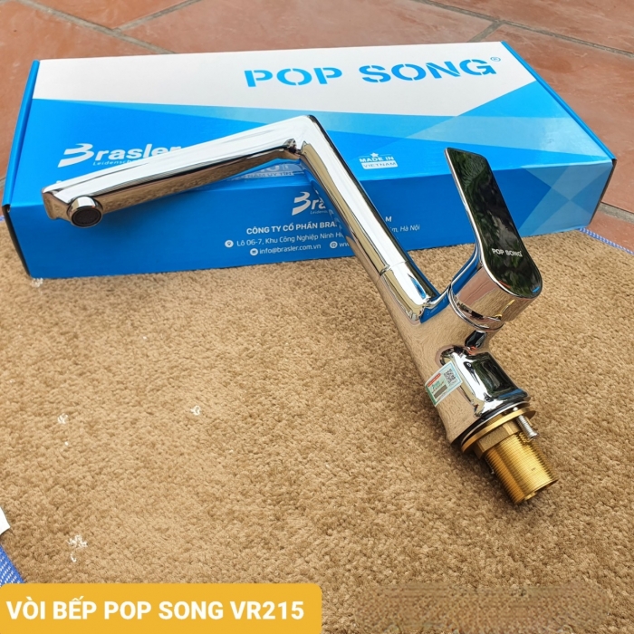 Vòi rửa bát cần vuông PopSong VR215